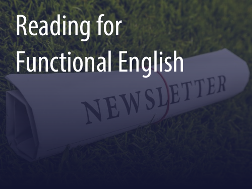 Parents - Reading for Functional Skills English